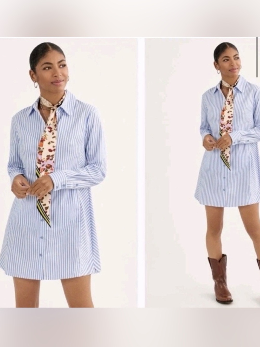 CAbi Dress Up Shirt In Ocean Stripe Style Number 6706